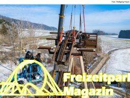 Aufbau des Themenbereichs „Sonnenbucht“ in FANTASIA (Januar 2025)